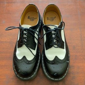 Dr. Marten’s black & white wingtips.